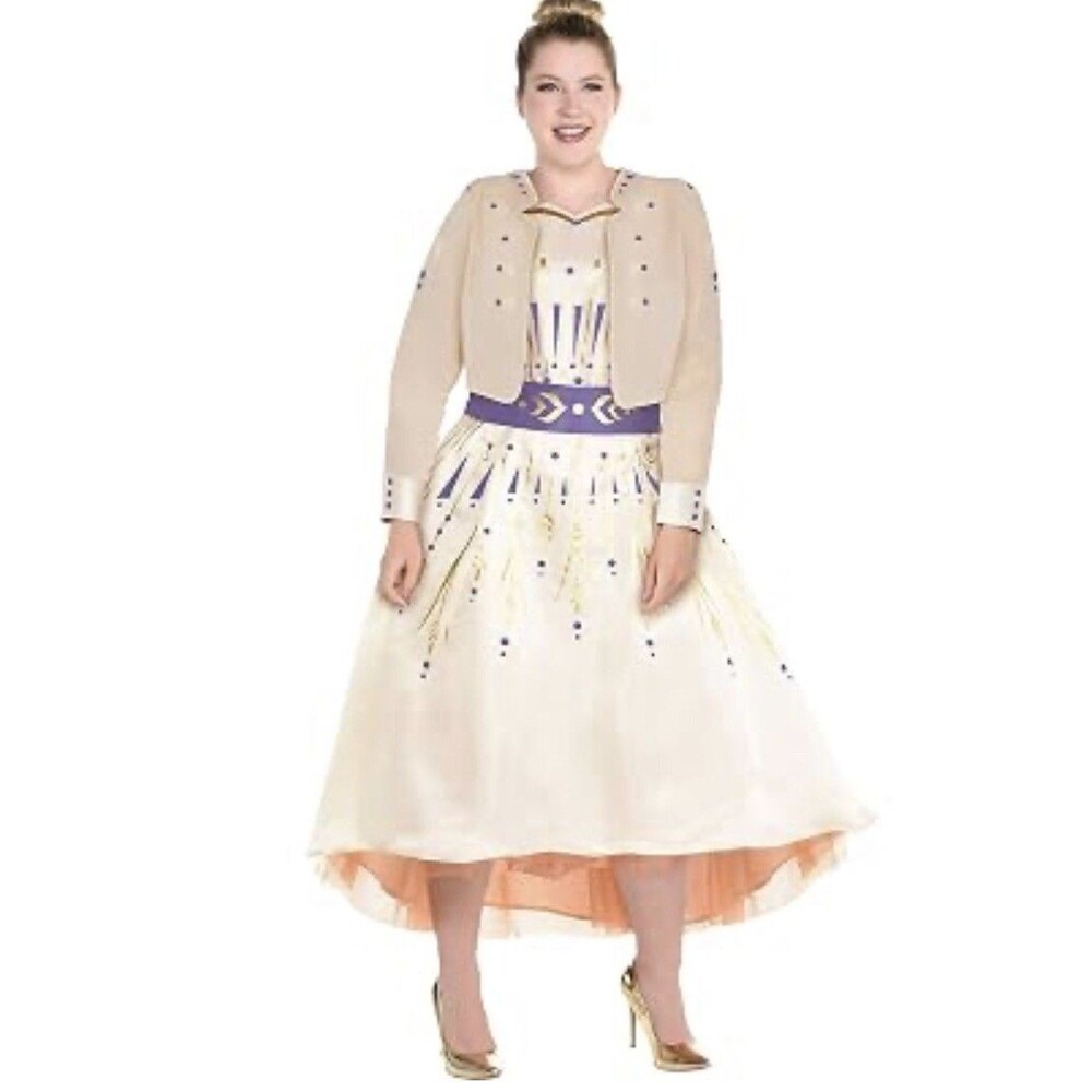 Disney Princess Frozen 2 Anna Dress Halloween Adult Costume Plus Size XXL 18-20
